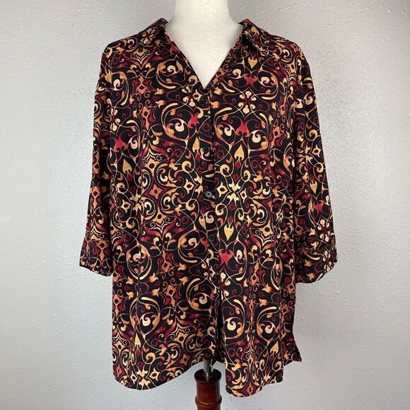 Catherine’s Button Down Shirt Size 18/20W Petite EUC - Picture 1 of 7
